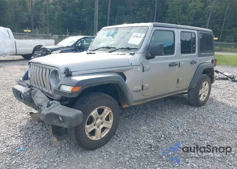2021 Jeep Wrangler Unlimited Sport Rhd 4X4 z USA, uszkodzony, nr VIN 1C4HJXKN5MW640922